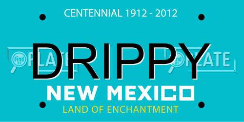 DRIPPY New Mexico License Plate