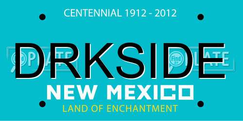 DRKSIDE New Mexico License Plate