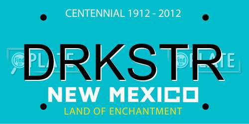 DRKSTR New Mexico License Plate