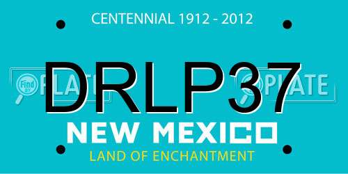 DRLP37 New Mexico License Plate