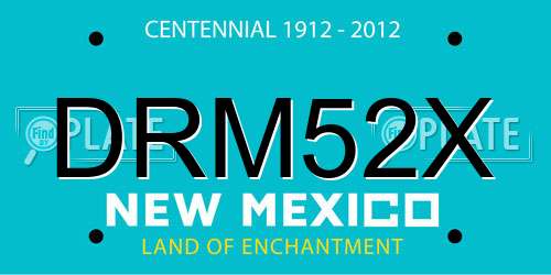 DRM52X New Mexico License Plate
