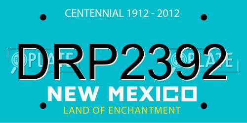 DRP2392 New Mexico License Plate