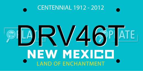 DRV46T New Mexico License Plate