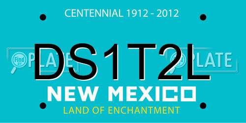 DS1T2L New Mexico License Plate