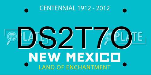 DS2T7O New Mexico License Plate