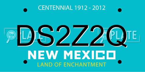 DS2Z2Q New Mexico License Plate