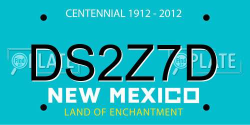 DS2Z7D New Mexico License Plate
