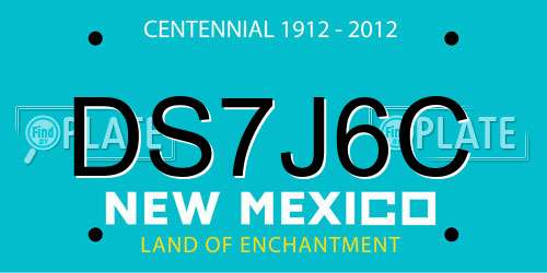DS7J6C New Mexico License Plate