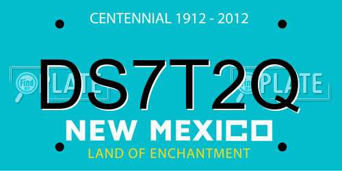 DS7T2Q New Mexico License Plate