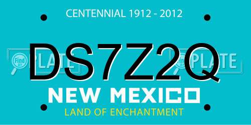 DS7Z2Q New Mexico License Plate