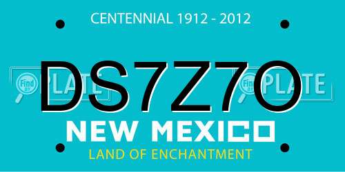 DS7Z7O New Mexico License Plate