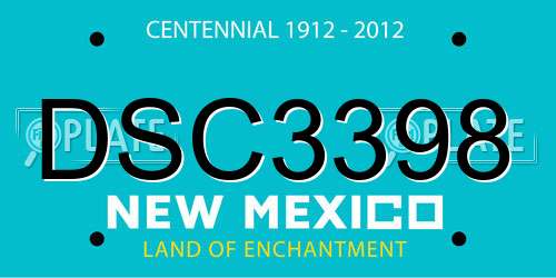 DSC3398 New Mexico License Plate