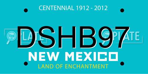 DSHB97 New Mexico License Plate