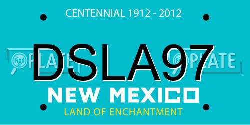 DSLA97 New Mexico License Plate
