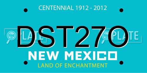 DST27O New Mexico License Plate