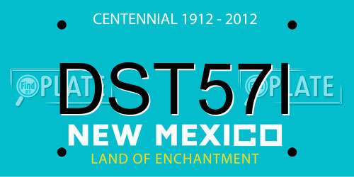 DST57I New Mexico License Plate