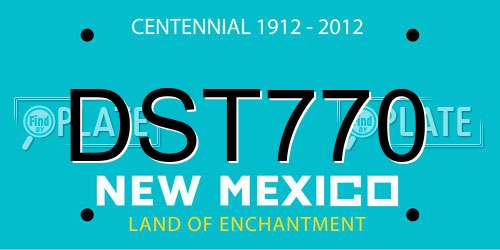 DST770 New Mexico License Plate