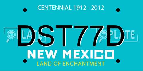 DST77D New Mexico License Plate