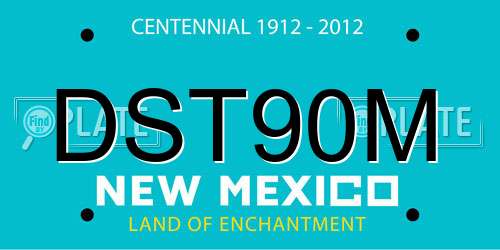 DST90M New Mexico License Plate