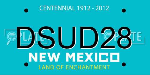 DSUD28 New Mexico License Plate