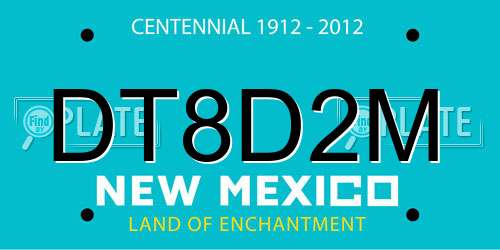 DT8D2M New Mexico License Plate