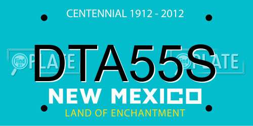 DTA55S New Mexico License Plate
