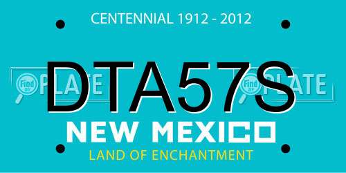 DTA57S New Mexico License Plate