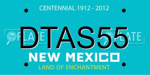 DTAS55 New Mexico License Plate
