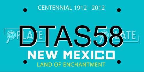 DTAS58 New Mexico License Plate