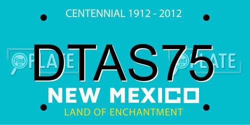 DTAS75 New Mexico License Plate