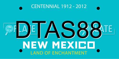 DTAS88 New Mexico License Plate