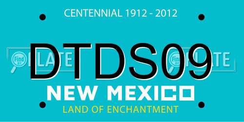 DTDS09 New Mexico License Plate