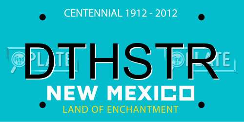 DTHSTR New Mexico License Plate