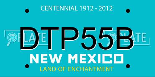 DTP55B New Mexico License Plate