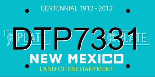 DTP7331 New Mexico License Plate