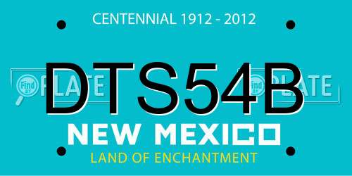 DTS54B New Mexico License Plate