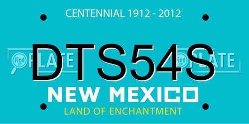 DTS54S New Mexico License Plate