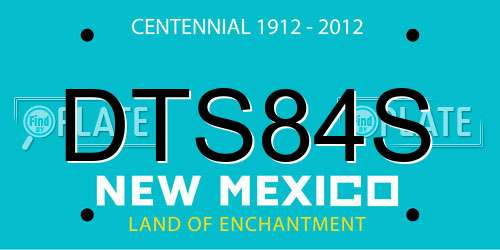 DTS84S New Mexico License Plate