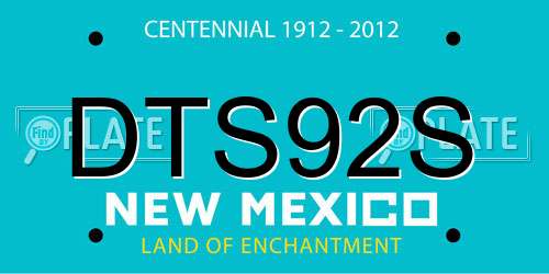 DTS92S New Mexico License Plate