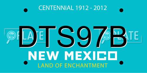 DTS97B New Mexico License Plate