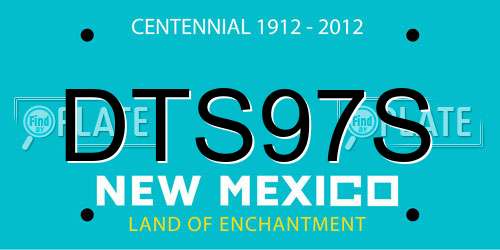 DTS97S New Mexico License Plate