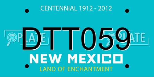 DTT059 New Mexico License Plate