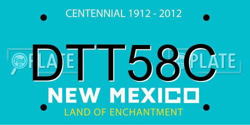 DTT58C New Mexico License Plate