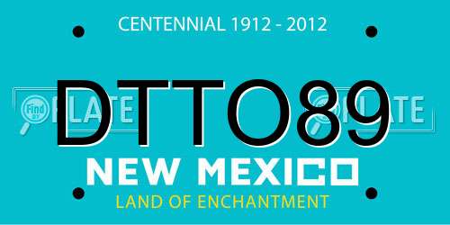 DTTO89 New Mexico License Plate