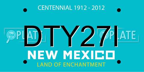 DTY27I New Mexico License Plate