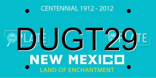 DUGT29 New Mexico License Plate
