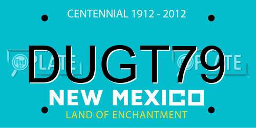 DUGT79 New Mexico License Plate