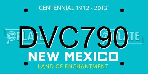 DVC790 New Mexico License Plate