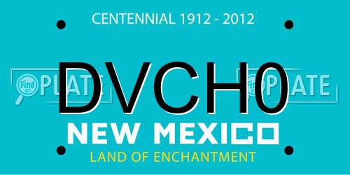 DVCH0 New Mexico License Plate