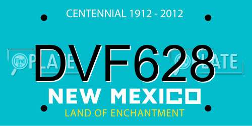 DVF628 New Mexico License Plate